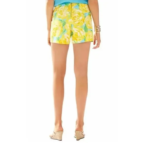Lilly Pulitzer First Impression Deenie Shorts Sunglow Yellow 5” Inseam - Picture 8 of 12